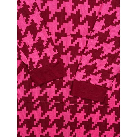 Comfort Code by CuddlDuds Brushed Ultra Knit Henley Lounger Dress Red Pink Sz 1X - Picture 5 of 10